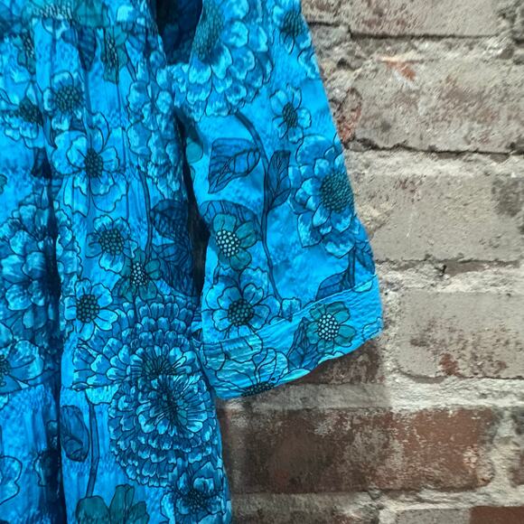 Zara Sharon Floral Tiered Babydoll Swing Mini Dress Blogger Favorite Size S - Picture 7 of 10